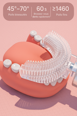 Brosse à Dents Électrique en U pour Enfants | U-Brush Kidz