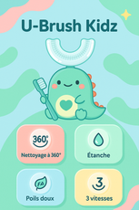 Brosse à Dents Électrique en U pour Enfants | U-Brush Kidz