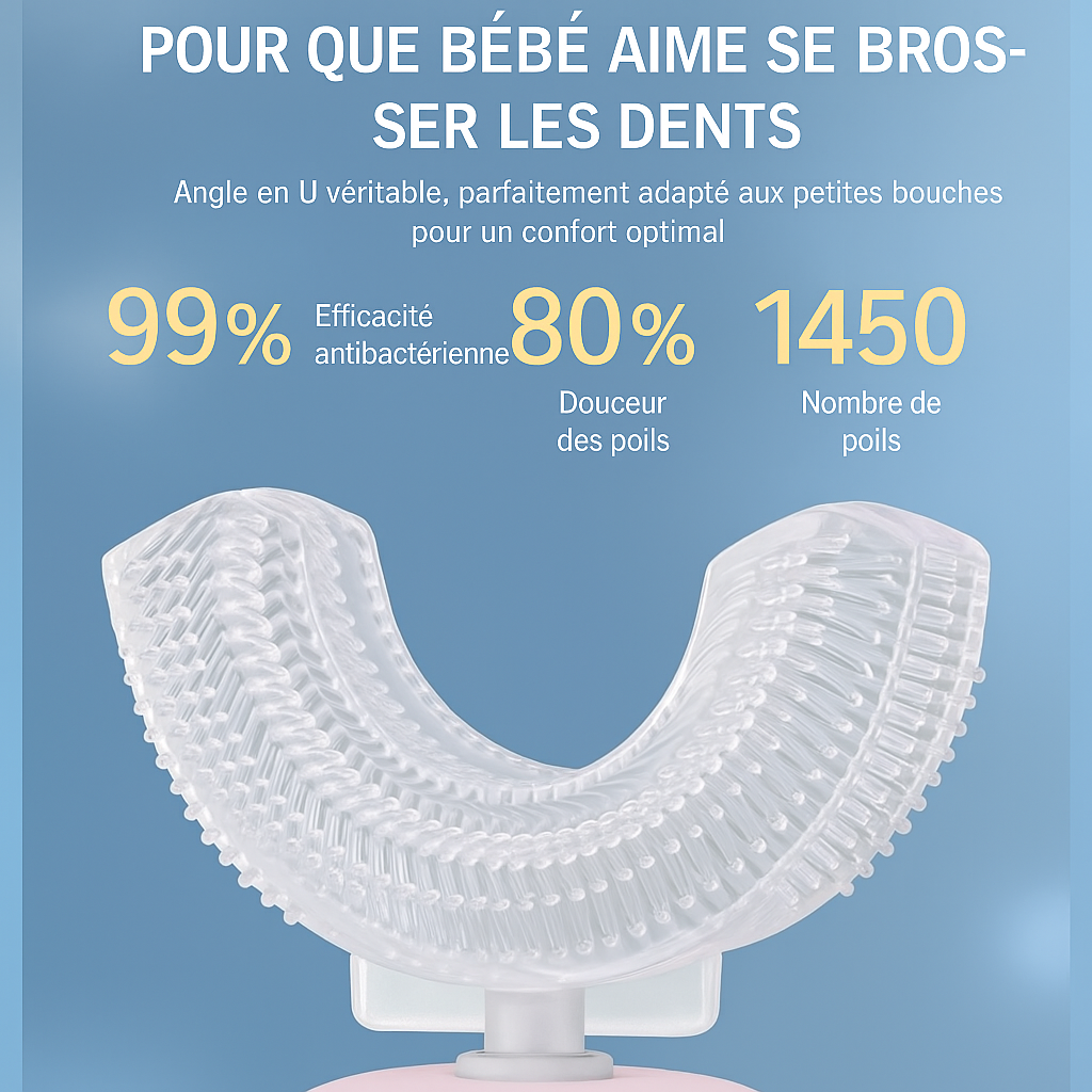 Brosse à Dents Électrique en U pour Enfants | U-Brush Kidz