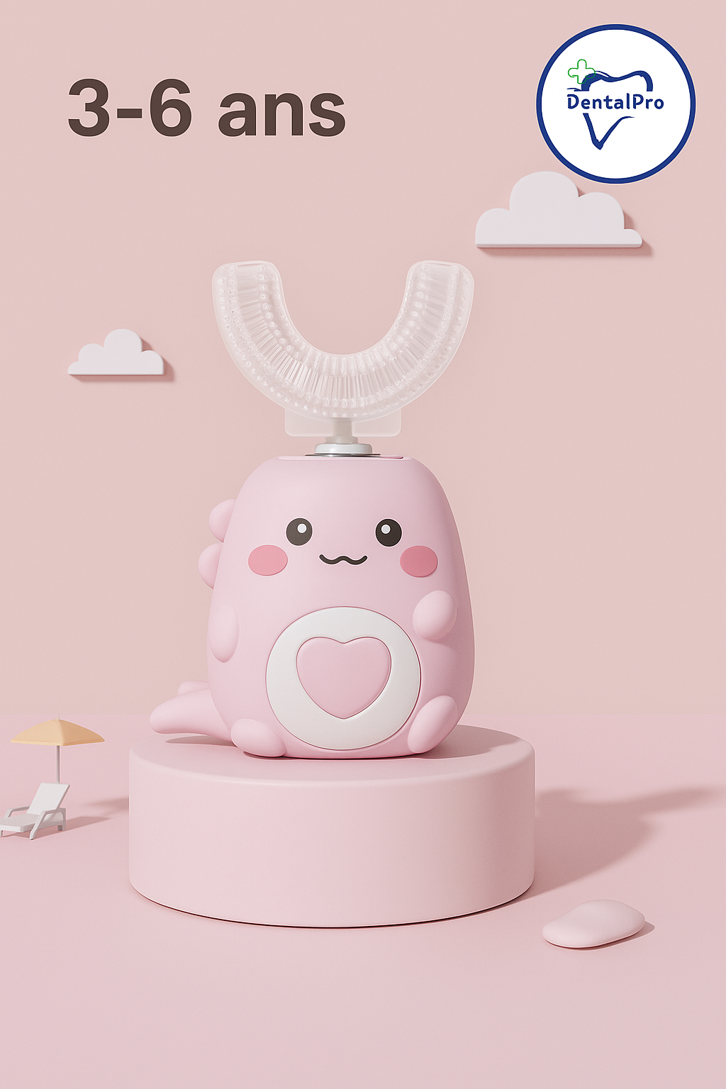 Brosse à Dents Électrique en U pour Enfants | U-Brush Kidz
