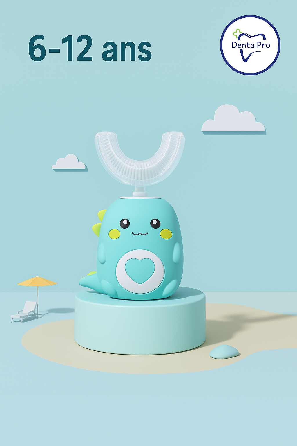 Brosse à Dents Électrique en U pour Enfants | U-Brush Kidz