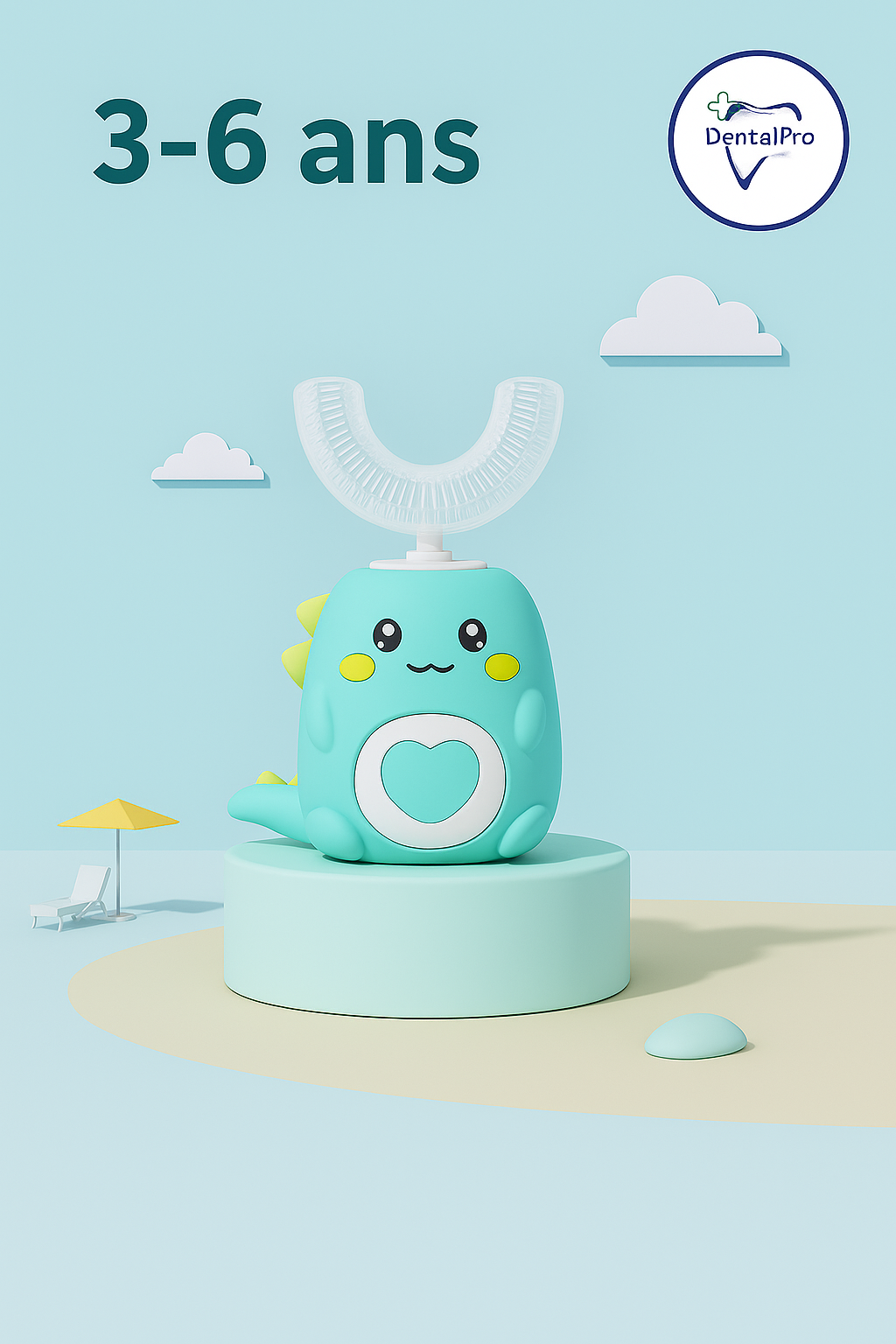 Brosse à Dents Électrique en U pour Enfants | U-Brush Kidz