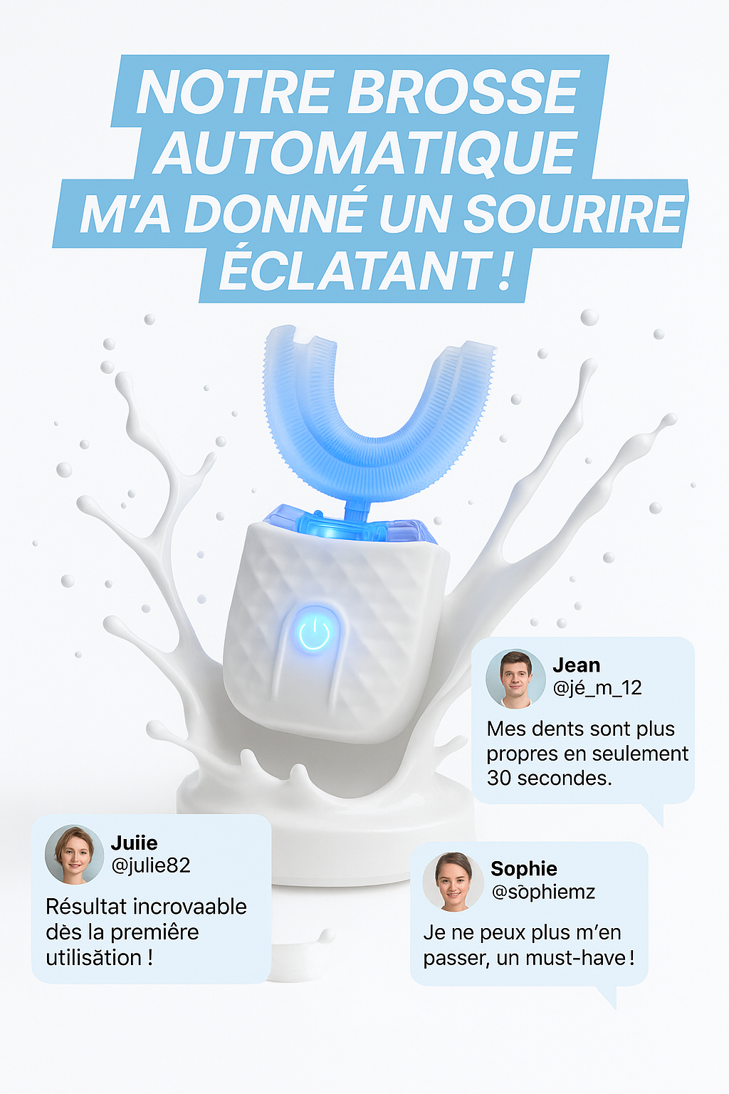 Brosse a Dent Intelligente 360° | U-Brush